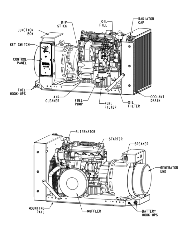 12 kW Diesel Generator Details Engine Power Source