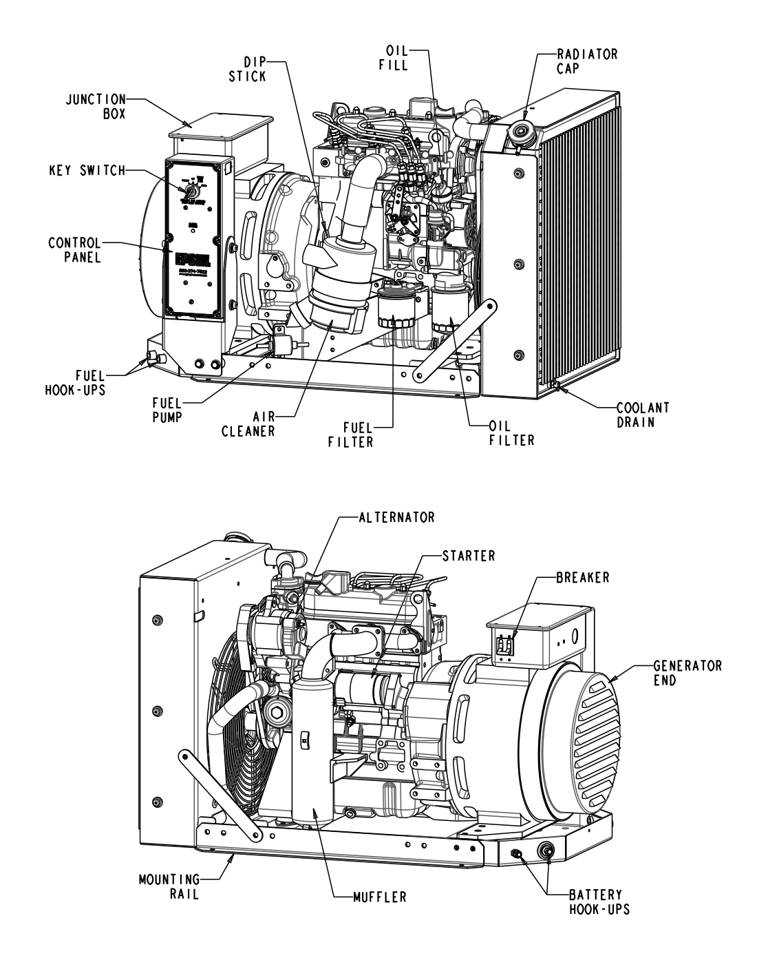 EPS 9 kW Open Generator