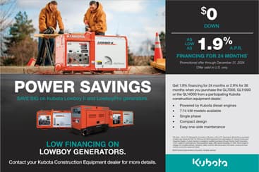 Special Financing Offer from Kubota